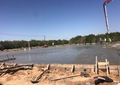 Image of Commercial Concrete Poured by Crane