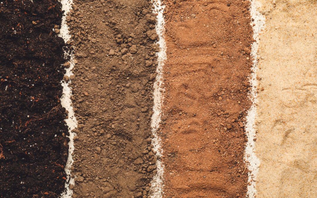 image of different types of soil